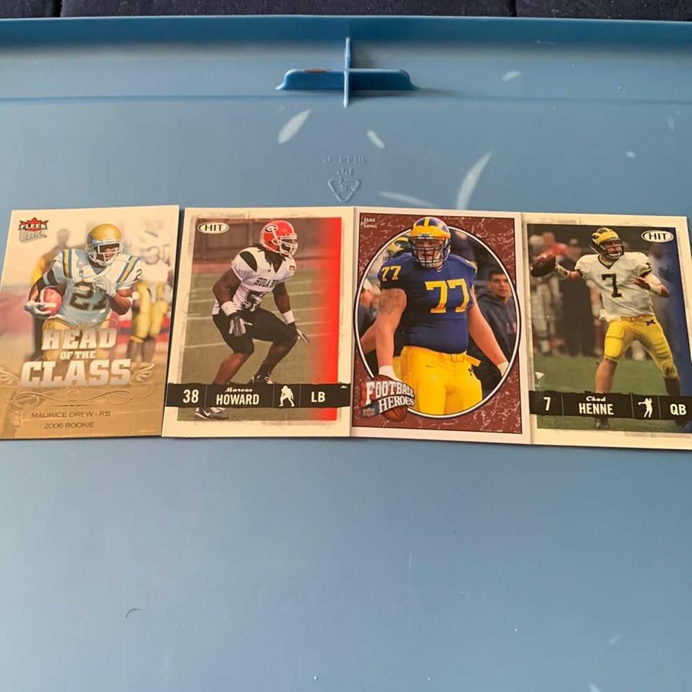 Old school college football cards